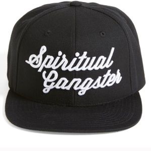 🍃🖤New Spiritual Gangster Black Snap Back Hat
